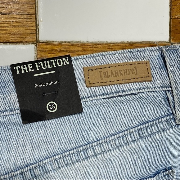 Blank NYC The Fulton Roll Up Denim Cut Off Shorts‎ Size 28 - Picture 6 of 12